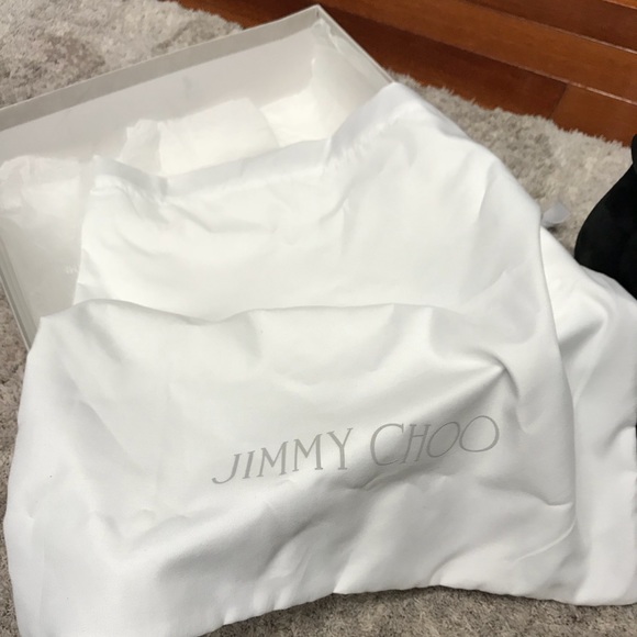 JIMMY CHOO BLACK SUEDE BOOTIES - Picture 6 of 7